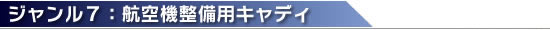 ・ ジャンル7:航空機整備用キャディ